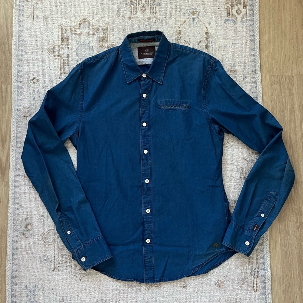 Scotch & Soda men’s denim button down